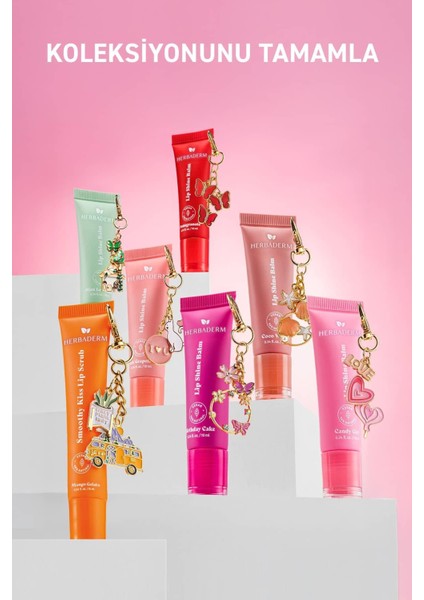 Parlatıcı, Dolgunlaştırıcı, Onarıcı Vegan Dudak Balmı, Tatlı Şeker Aromalı 10 ml indirimleri