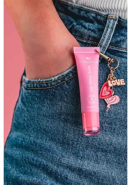 Parlatıcı, Dolgunlaştırıcı, Onarıcı Vegan Dudak Balmı, Tatlı Şeker Aromalı 10 ml