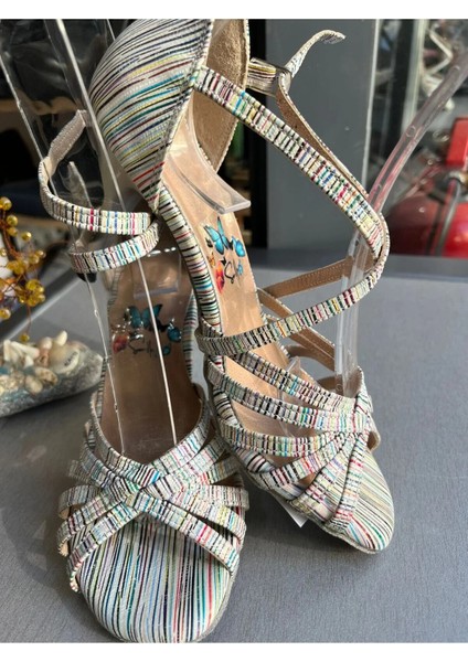 Patel Çizgili Deri Çok Bantlı 8,5 cm 13 Pont Tango, Dans ve Salon Ayakkabısı fiyatları