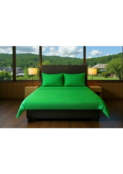 Puantiyeli Çift Kişilik Çarşaf Takımı( 1 Adet Çarşaf + Adet Yastık Kılıfı)