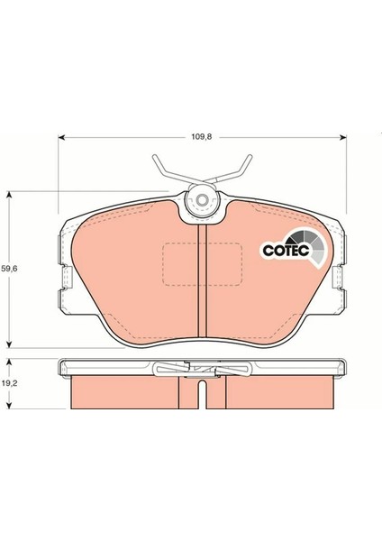 GDB818 - Fren Balatası Ön - Trw fiyatları