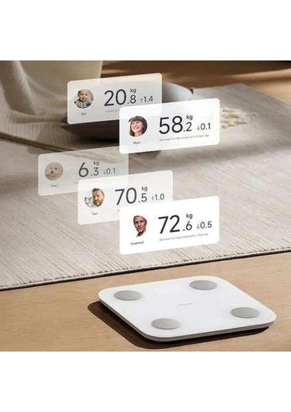 Xiaomi Mi Body Composition Scale S400 Yeni Nesil Akıllıl Bluetooth Çift Frekanslı Baskül Tartı modelleri
