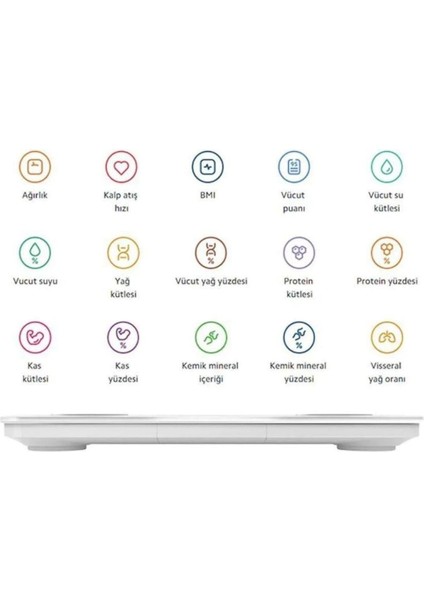 Xiaomi Mi Body Composition Scale S400 Yeni Nesil Akıllıl Bluetooth Çift Frekanslı Baskül Tartı