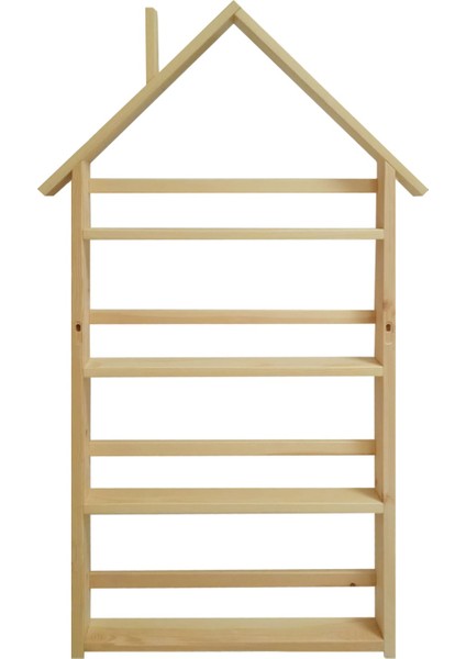 KBS123 – Kukka Doğal Ahşap Montessori Çatılı Duvar Kitaplık fiyatları