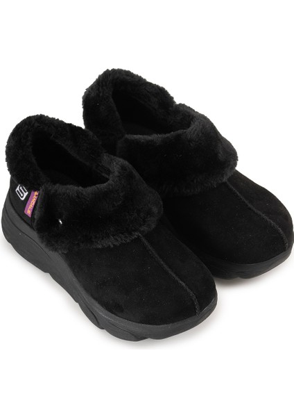 Kadın Süet Kürklü Ortopedik Ayakkabı SS001-0378 Siyah fiyatları