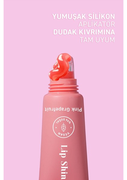 Parlatıcı, Dolgunlaştırıcı, Onarıcı Renkli Dudak Balmı, Pembe Greyfurt Aromalı 10 ml