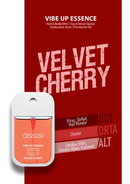 Cherry Blossom Hyaluronik Asit & Provitamin B5 Saç ve Vücut Spreyi 45 ml – Kiraz & Vanilya Kokulu fiyatları