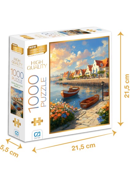 Göl Manzarası - 1000 Parçalı Puzzle - 48 x 68 cm