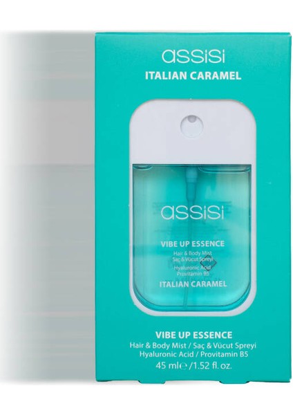 Italian Caramel Hyaluronik Asit & Provitamin B5 Saç ve Vücut Spreyi 45 ml Karamel & Vanilya Kokulu modelleri