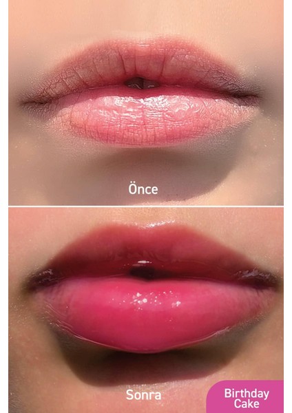 Parlatıcı, Dolgunlaştırıcı, Onarıcı Vegan Dudak Balmı, Birthday Cake Aromalı 10 ml fırsatları