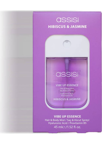 Hibiscus Jasmine Hyaluronik Asit & Provitamin B5 Saç ve Vücut Spreyi 45 ml Çiçeksi & Vanilya Kokulu modelleri