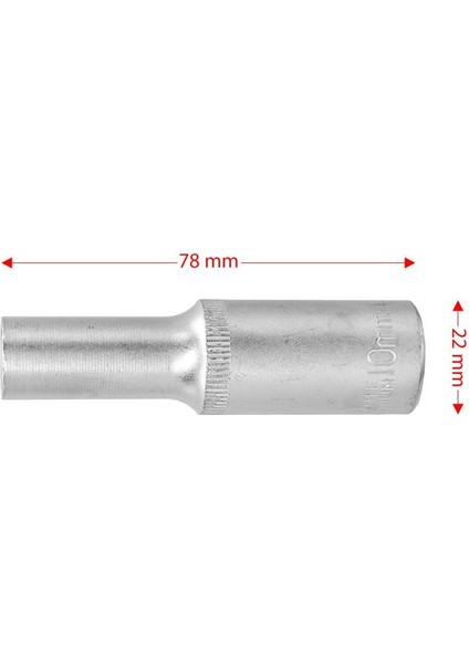 6453 Altı Köşe 1/2" Uzun Derin Lokma Anahtar 10 mm indirimleri