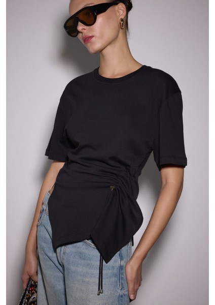 Drapeli Asimetrik Tshirt fırsatları
