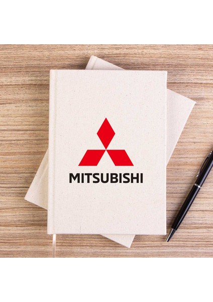 Mitsubishi Logo Çizgisiz Kanvas Defter Çizgisiz
