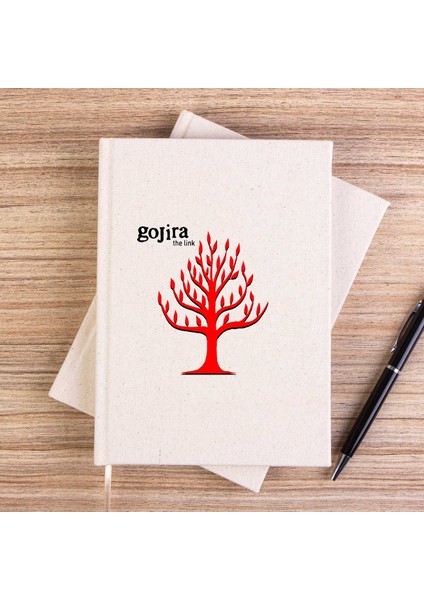 Gojira The Link Çizgisiz Kanvas Defter Çizgisiz