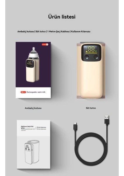 Yeni Süt Şişesi Izolasyon Kapağı Taşınabilir Ayarlanabilir Sıcaklık Bebek Süt Isıtıcısı USB Kablosuz Bebek Ayarlanabilir Süt (Yurt Dışından) fırsatları