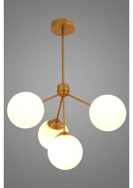 Lupin 4 Lü Eskitme Avize Beyaz Camlı Dekoratif Tasarım Yatak Odası Mutfak Salon Avize fiyatları