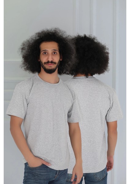 Erkek Slim Fit Sıfır Yaka Fanila T-Shirt