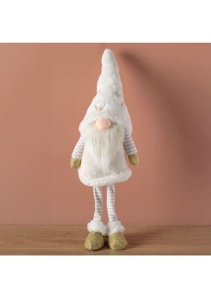 Yılbaşı Ayakta Duran Krem Altın Cüce 55CM fiyatları