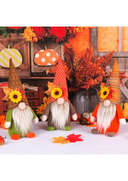 Hasat Festivali Dekorasyonları, Rudolph Süsleri Şükran Günü Ayçiçeği Yüzsüz Cüce Süsleri (Yurt Dışından) modelleri