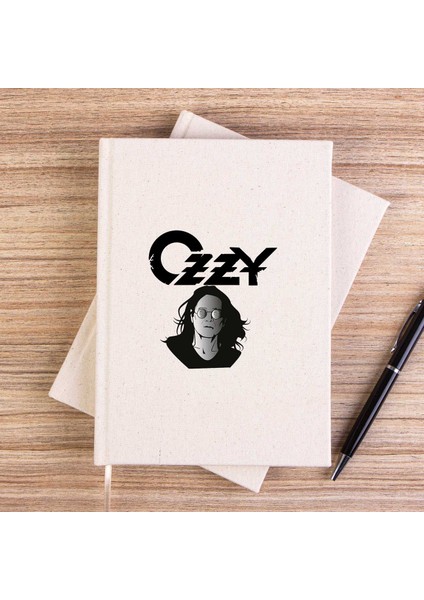 Ozzy Osbounre Head Çizgisiz Kanvas Defter Çizgisiz