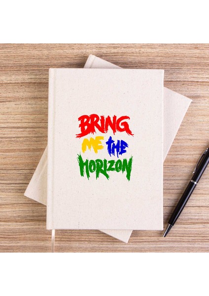 Bring Me The Horizon Rainbow Çizgisiz Kanvas Defter Çizgisiz