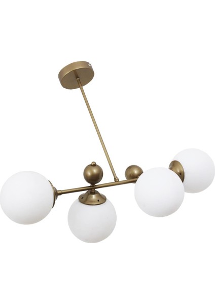 Tuana 4 Lü Eskitme Avize Beyaz Camlı Yatak Odası Mutfak Salon Hol Koridor Avize modelleri