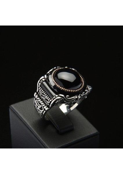 729 Siyah Zirkon Gümüş Yüzük fiyatları