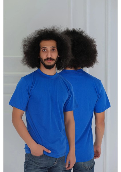 Erkek Slim Fit Sıfır Yaka Fanila T-Shirt