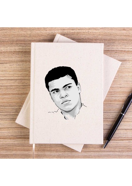 Muhammed Ali Drawing Çizgisiz Kanvas Defter Çizgisiz