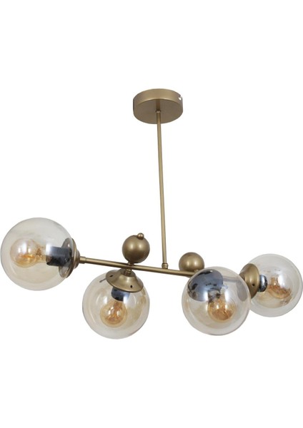 Tuana 4 Lü Eskitme Avize Bal Camlı Yatak Odası Mutfak Salon Hol Koridor Avize fiyatları