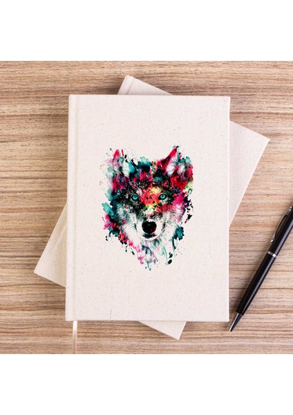 Wolf Color Çizgisiz Kanvas Defter Çizgisiz