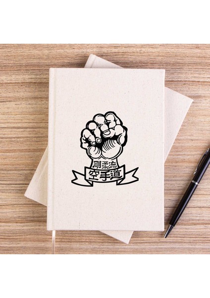 Karate Yamaguchi Goju-Kai Çizgisiz Kanvas Defter Çizgisiz
