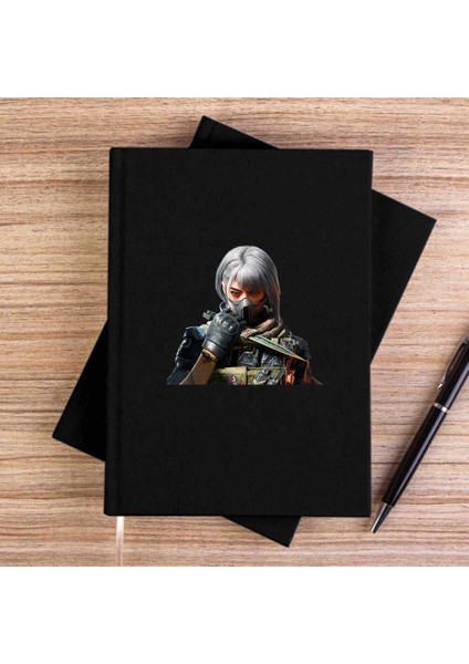 Delta Force Hawkops Ackclaw Siyah Çizgisiz Kanvas Defter Çizgisiz