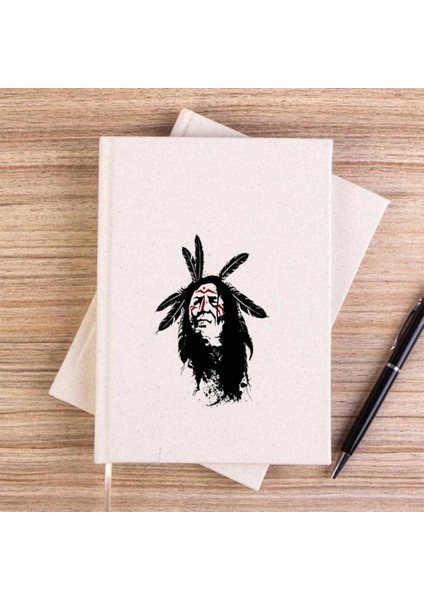 Kızıldereli Warrior Çizgisiz Kanvas Defter Çizgisiz