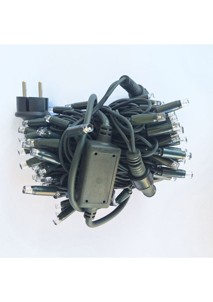 Eklemeli Dizi LED Işık 10M Yeşil Kablo Gün Işığı Beyaz Flaş fiyatları