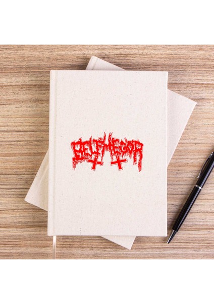 Belphegor Logo Çizgisiz Kanvas Defter Çizgisiz