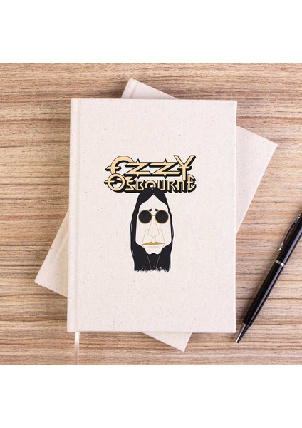 Ozzy Osbounre Drawing Çizgisiz Kanvas Defter Çizgisiz