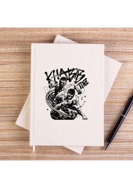 Khabib Nurmagomedov Ufc Classic Çizgisiz Kanvas Defter Çizgisiz