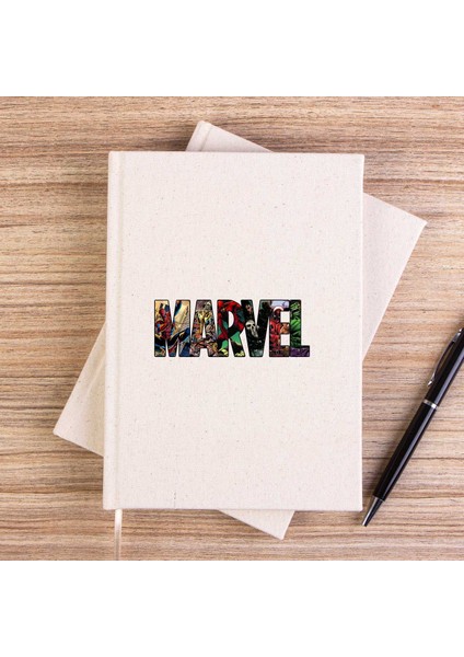 Marvel Heroes In Post 2 Çizgisiz Kanvas Defter Çizgisiz