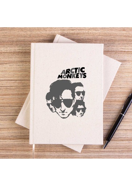 Arctic Monkeys Group 2 Çizgisiz Kanvas Defter Çizgisiz
