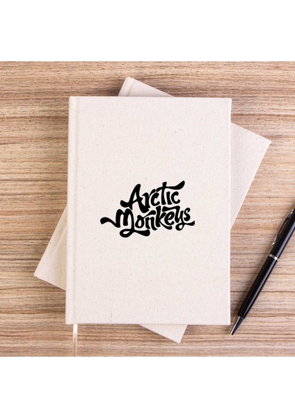 Arctic Monkeys Logo 2 Çizgisiz Kanvas Defter Çizgisiz