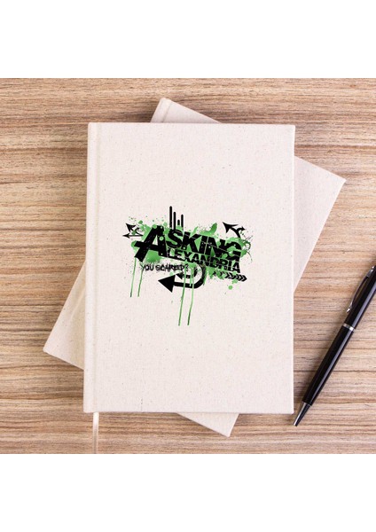 Asking Alexandria You Scared Çizgisiz Kanvas Defter Çizgisiz