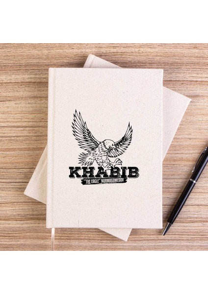 Khabib Kartal Çizgisiz Kanvas Defter Çizgisiz