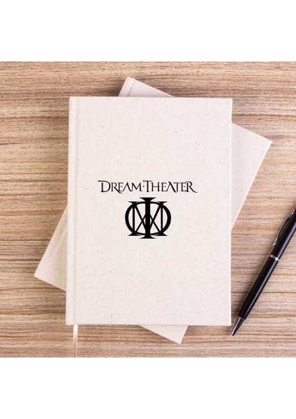 Dream Theater Logo Çizgisiz Kanvas Defter Çizgisiz