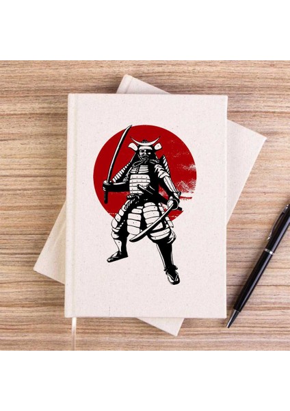 Samurai Infoescola Çizgisiz Kanvas Defter Çizgisiz
