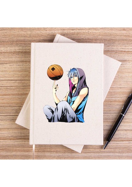 Basketball Blue Player Anime Çizgisiz Kanvas Defter Çizgisiz