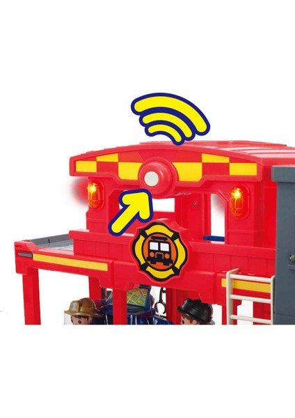 Sesli ve Işıklı Tiny Kiddom Itfaiye Istasyonu Oyun Seti 32 Parça fırsatları