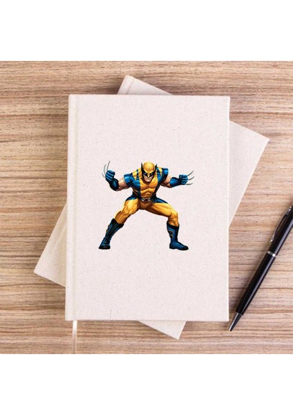 Wolverine Portre Çizgisiz Kanvas Defter Çizgisiz