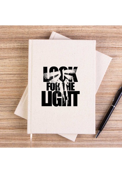 The Last Of Us Look For The Light Text Çizgisiz Kanvas Defter Çizgisiz